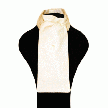 Plastron de luxe crème (nombreux motif dispo)