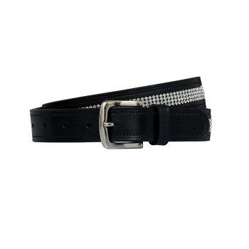 Ceinture en cuir Ambra: Strass